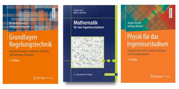 Bücher Regelungstechnik, Mathematik, Physik